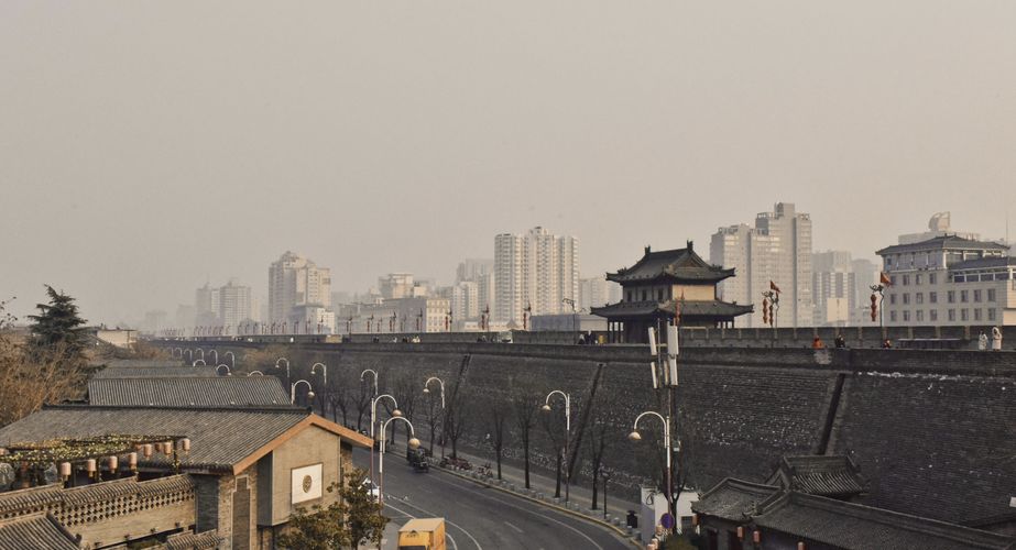 Xi An stadsmuur zien Xi An stadsmuur zien